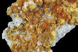 Orpiment With Barite Crystals - Peru #63801-1